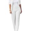 Women's Fashion Fall 2 Piece Pant Suit Dressy Long Sleeve Blazer and Slim Fit Pants Set Business Outfits