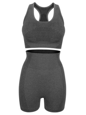 Lightweight Breathable Yoga Clothes for Women High Elasticity Form Fitting Workout Outfits with Shorts and Tank Top Versatile