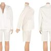 Womens 2 Piece Blazer Outfits Lapels Open Front Suit Jacket and Bermuda Shorts Set