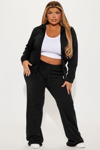 Women 2 Piece Outfits Sweatsuit Long Sleeve Zip-Up Hoodie Fall Winter Casual Jogger Sweatsuit Sets with Pocket