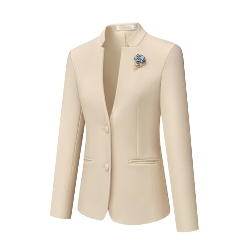 Women's 2 Piece Suit Skirt Set Business Office Work Blazer Jackets and Pencil Skirt with Slit