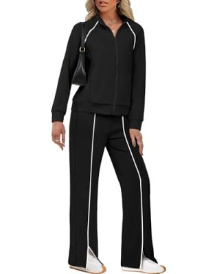 2 Piece Outfits for Women Lounge Sets Matching Sets Fall Fashion Clothing Travel Airport Vacation Clothes Pant Sets