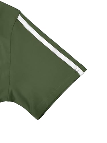 Women's 2 Piece Outfits Sweatsuit Summer Workout Striped Short Sleeve Long Sweatpants Casual Jogging Lounge Set