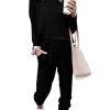 Lounge Sets for Women Two Piece Travel Outfits Sweatsuits 2 Piece Fashion 2024 Trendy Pajamas