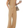 Women's 2 Piece Outfits V Neck Pants Sets Crop Vest Blazer and Wide Leg Suit