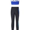 Kids Girls Two Piece Crop Tops and Athletic Leggings Activvewear Set Gymnastics Workout Dance Outfits Tracksuit
