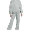 Girls Sweatsuit 2 Piece Fall Outfits Clothing Set Kids Teen Pullover Sweatshirt & Sweatpants Tracksuit Top Pants Set