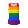 Rainbow Print Women's Workout Tank Top Quick-Drying Activewear Summer Fitness Outdoor Adventures