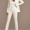 Women's Fashion Fall 2 Piece Pant Suit Dressy Long Sleeve Blazer and Slim Fit Pants Set Business Outfits