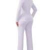 Pant Suits for Women Dressy Long Sleeve Blazer Jackets and High Waisted Wide Leg Pants Sets 2 Piece Work Outfit 2025