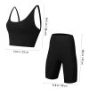 Sportswear Set Breathable Tank Top High Waist Shorts for Yoga Fitness Workouts Quick Drying Athletic Outfit