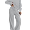 Women's 2 Piece Outfits Fall Sweatsuits Oversized Hoodies Wide Leg Sweatpants Tracksuits Lounge Matching Sets