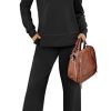 Women's 2 Piece Lounge Sets Sweatshirt Casual Travel Outfits Fashion Wide Leg Tracksuit Cozy Sweatsuits