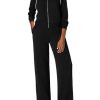 Womens 2 Piece Outfits Sweatsuits 2025 Fall Full Zip Sweatshirts Workout Pants Matching Lounge Sets Tracksuits