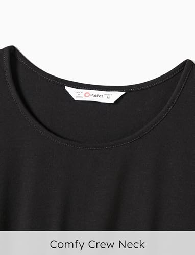 Family Matching Outfits Mommy and Me Dresses Matching Set Long Sleeve Plaid Midi Dress and Casual Button Down Shirts