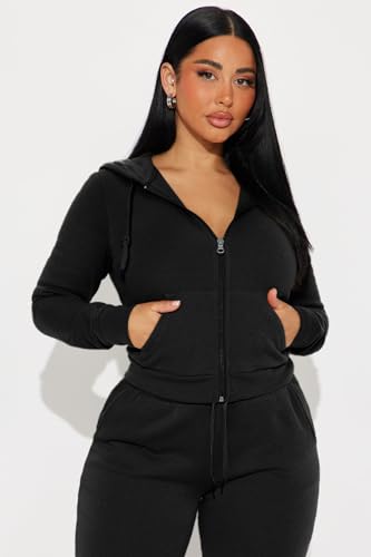 Women 2 Piece Outfits Sweatsuit Long Sleeve Zip-Up Hoodie Fall Winter Casual Jogger Sweatsuit Sets with Pocket
