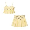 Women's European and American 2-Piece Set Niche Design Camisole and High Waist Mini Skirt