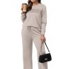 Women's 2 Piece Sets Sweatshirt Casual Travel Outfits Lounge Wide Leg Tracksuit Cozy Sweatsuits Fashion 2025