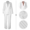 Women's Fashion Fall 2 Piece Pant Suit Dressy Long Sleeve Blazer and Slim Fit Pants Set Business Outfits