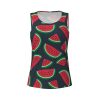 Red Watermelon Print Women's Workout Tank Top Quick-Drying Activewear Summer Fitness Outdoor Adventures
