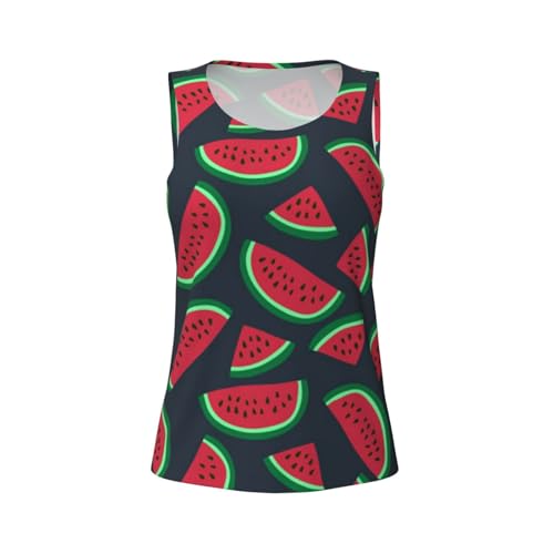 Red Watermelon Print Women's Workout Tank Top Quick-Drying Activewear Summer Fitness Outdoor Adventures