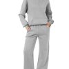 Womens 2 Piece Outfits Matching Sweat Sets Sweatsuit Tracksuit Zip up Sweatshirt and Sweatpants Lounge Sets