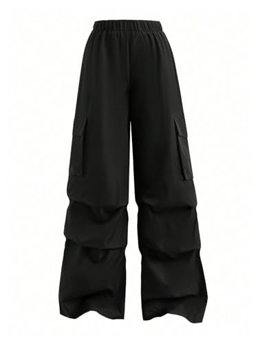 Girl's 3 Piece Workout Sports Outfits Cami Crop Top and Cargo Pants with Bow Knot Hoodie Active Sets