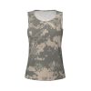 Army Digital Camouflage Print Women's Workout Tank Top Quick-Drying Activewear Summer Fitness Outdoor Adventures