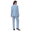 Women Pants Suit Double Breasted 2 Piece Blazer Set Work Casual Jacket Outfits for Business