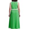 Womens 2 Piece Outfits Dressy Casual Summer Crop Tops Ric Rac Trim High Waisted Maxi Skirt Set with Pocket