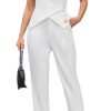 Pants Suits for Women Business Casual Sets Summer Vest and Pants Set 2025 Dressy 2 Piece Outfits