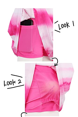 Girls Tennis Golf Pickball Dress Athletic Outfits Kids Tank Top and Skorts Sets