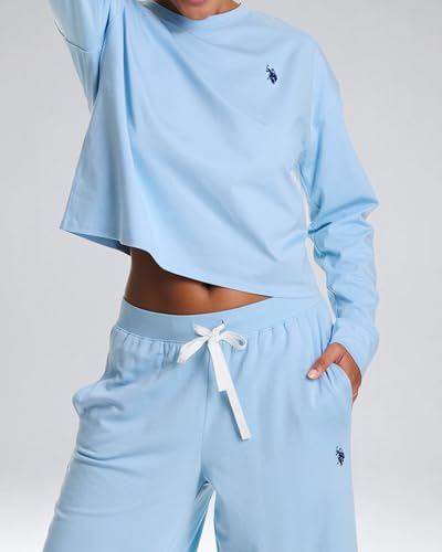 Lounge Sets for Women, Tracksuit Sets for Women 2 Piece with Top and Wide Leg Sweatpants for Spring