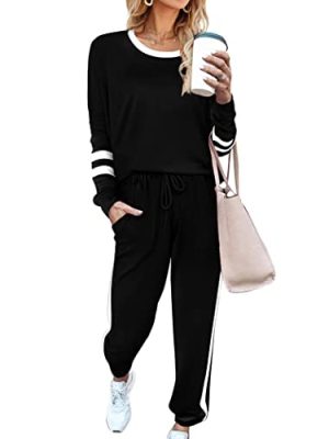 Sweatsuit for Women 2 Piece Outfits for Womens Crewneck Sweatshirts Pullover