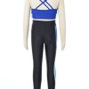 Kids Girls Two Piece Crop Tops and Athletic Leggings Activvewear Set Gymnastics Workout Dance Outfits Tracksuit