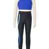Kids Girls Two Piece Crop Tops and Athletic Leggings Activvewear Set Gymnastics Workout Dance Outfits Tracksuit