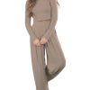 womenss Fall Fashion Lounge Sets Pajama Two Piece Cropped Pullover Jammies Outfits Casual Loungewear