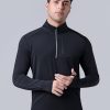 3-Pack Men’s Quarter-Zip Pullover Lightweight Long Sleeve Athletic Jackets Performance Workout Running Shirts