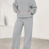 Women's 2 Piece Outfits Fall Sweatsuits Oversized Hoodies Wide Leg Sweatpants Tracksuits Lounge Matching Sets