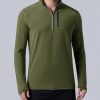 3-Pack Men’s Quarter-Zip Pullover Lightweight Long Sleeve Athletic Jackets Performance Workout Running Shirts