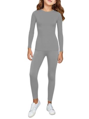 Girls Outfits Long Sleeve Shirts and Tight Pants Set Lightweight Kids Clothing 2 Piece Sets 5-14 Years