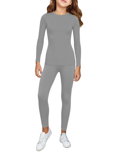 Girls Outfits Long Sleeve Shirts and Tight Pants Set Lightweight Kids Clothing 2 Piece Sets 5-14 Years