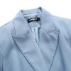 Women Pants Suit Double Breasted 2 Piece Blazer Set Work Casual Jacket Outfits for Business