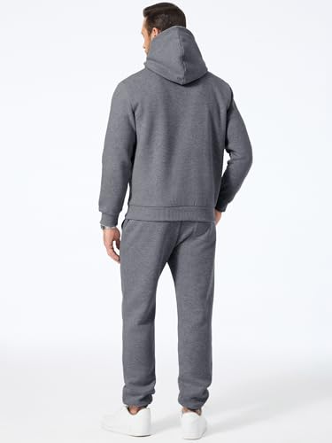 Men's 2 Piece Outfits Hoodie Sweatshirt Tracksuit & Joggers Sweatpants Sweatsuit Set