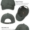 3 Pack Vintage Washed Cotton Adjustable Baseball Caps for Men Women Unstructured Low Profile Dad Hat