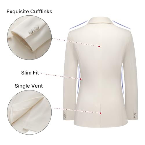 Women's Suit 2 Piece Set Pinstripe Blazer and Bootcut Dressy Pants Set for Work Office Business Outfits