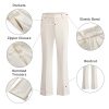 Women's Suit 2 Piece Set Pinstripe Blazer and Bootcut Dressy Pants Set for Work Office Business Outfits