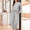 Lounge Sets for Women 2 Piece Jogger Pajama Long Sleeve Pants Loungewear Sweatsuits Casual Matching Outfits