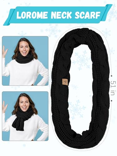 Warm Fleece Knit Winter Hat, Scarf & Touch Screen Gloves Set - Unisex Adult Winter Gifts