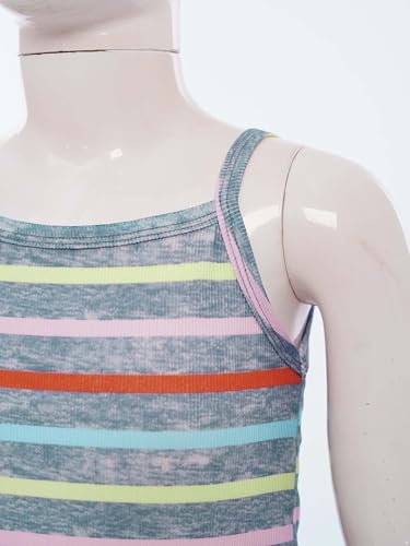 Kids Girls Tracksuits Piece Camisole Straped Shirts And Sweatpants Sets Workout Costume Summer Casual Outfit